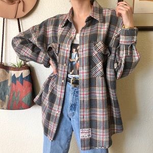 3/$30 Vintage 90s Plaid Flannel Button Down
